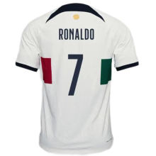 RONALDO #7 Portugal 1:1 Away White Fans Jersey 2022/23 ★★