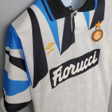1992/93 In Milan Away White Retro Soccer Jersey