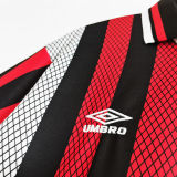 1994/1996 Man City Away Red Black Retro Soccer Jersey