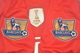 RONALDO #7 2007-08 M Utd Home Red Long Sleeve Retro Jersey League Version 联赛版带06/07英超双金章 ★★