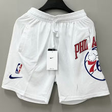 2023/24 76ers White NBA Cotton Pants