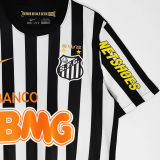 2011/12 Santos Away Black White Retro Soccer Jersey