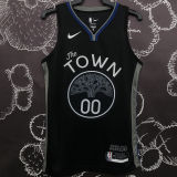 Warriors KUMINGA #00 Black Grey NBA Jerseys