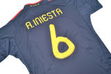 2010 Spain Away Royal Blue Retro Soccer Jersey