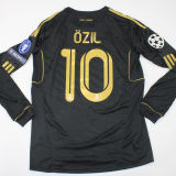 2011/12 RM Away Black Long Sleeve Retro Jersey