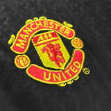 2003/04 M Utd Away Black Retro Soccer Jersey