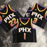 Suns BOOKER #1 Black NBA Jerseys