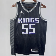 2023/24 Kings WILLIAMS #55 Black NBA Jerseys 热压