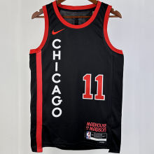 2023/24 Bulls DEROZAN #11 Black City Edition NBA Jerseys 热压
