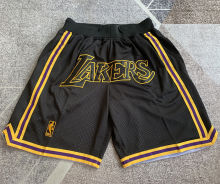 Lakers Black Four Bags NBA Pants
