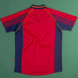 1998 Spain Home Red Retro Soccer Jersey