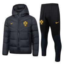 2024 Portugal Black Cotton Jacket （A Set）