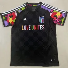 2024 Italy x Love Unites Black Fans Jersey