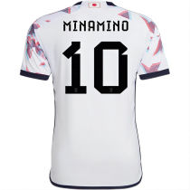 MINAMINO #10 Japan 1:1 Away White Fans Jersey 2022/23 ★★
