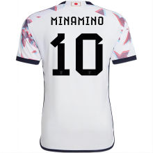 MINAMINO #10 Japan 1:1 Away White Fans Jersey 2022/23 ★★