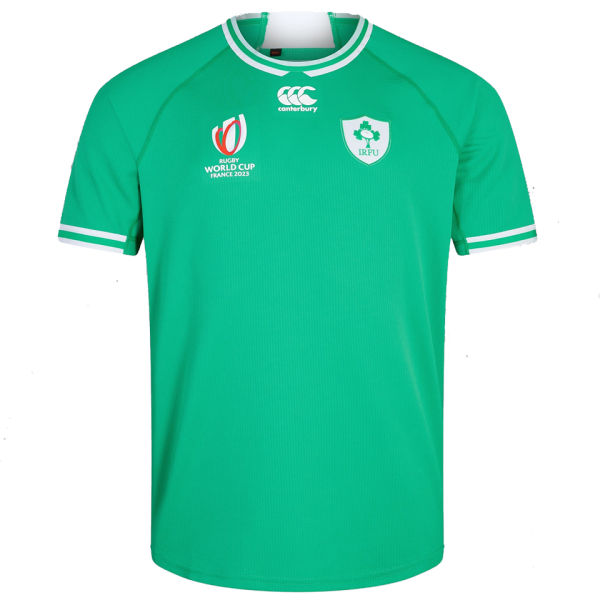 2023 Irish IRFU RUGBY WORLD CUP Home Green Rugby Jersey Ireland爱尔兰