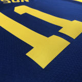 Warriors THOMPSON #11 Royal Blue NBA Jerseys