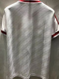 1986-1988 M Utd Away White Retro Soccer Jersey