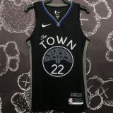 Warriors WIGGINS #22 Black Grey NBA Jerseys