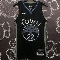 Warriors WIGGINS #22 Black Grey NBA Jerseys