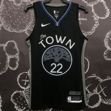 Warriors WIGGINS #22 Black Grey NBA Jerseys