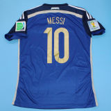 2014 Argentina Away Retro Soccer Jersey