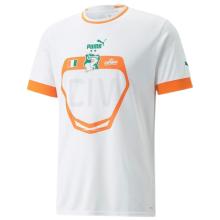 2022/23 Ivory Coast Away White Fans Soccer Jersey
