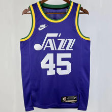 2023/24 Jazz MITCHELL #45 Purple Retro NBA Jerseys