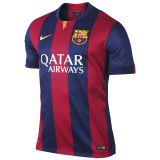 MESSI #10 BA Home Retro Soccer Jersey 2014/15 带旧款欧冠章+公平条 ★★
