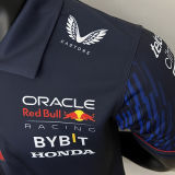 2023/24 Red Bull Racing Black F1 Team POLO T-Shirt (有领 拉链)