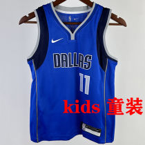 Mavericks IRVING #11 Blue Kids NBA Jersey 热压