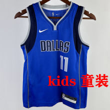 Mavericks IRVING #11 Blue Kids NBA Jersey 热压