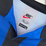 1998/99 In Milan Home Long Sleeve Retro Soccer Jersey