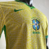 2024/25 Brazil Home Yellow Player Version Jersey