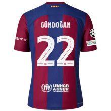 Gündoğan #22 BA 1:1 Quality Home Fans Jersey 2023/24 (UCL Font 欧冠字体) ★★