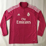 2014-2015 RM Red Retro Long Sleeve Soccer Jersey