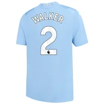 WALKER #2 Man City 1:1 Home Blue Fans Jersey 2023/24 (League Font) ★★