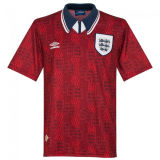 1994 England Away Red Retro Soccer Jersey