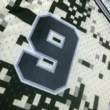 2013/14 Spurs PARKER #9 Camo Retro NBA Jerseys 热压