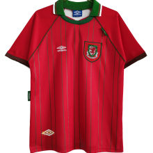 1994/96 Wales Home Red Retro Soccer Jersey