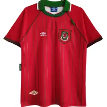 1994/96 Wales Home Red Retro Soccer Jersey