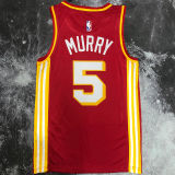 Hawks MURRY #5 Red NBA Jerseys