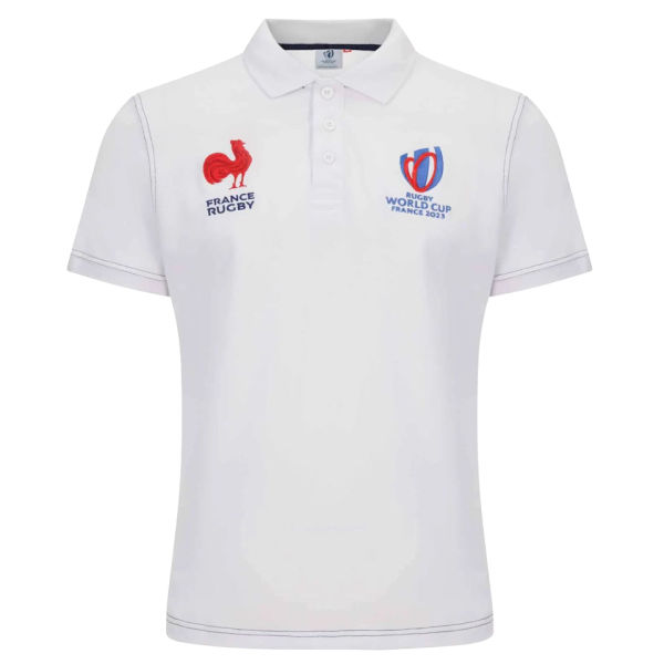 2023 France Away White Rugby T Shirt 法国