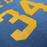 2001/02 Lakers ONEAL #34 Blue Retro NBA Jerseys 热压