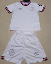 2023/24 West Hamt Away White Kids Soccer Jersey