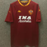 2000/01 Roma Home Red Retro Soccer Jersey