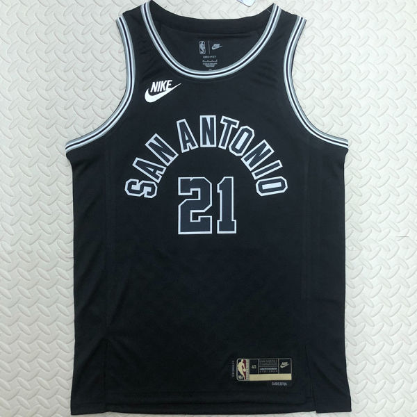 Spurs DUNCAN #21 Black NBA Jerseys