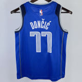 Mavericks DOECIC #77 Blue Kids NBA Jersey 热压