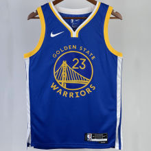 2023/24 Warriors GREEN #23 Blue NBA Jerseys