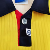 1996-98 Scotland Yellow Retro Soccer Jersey